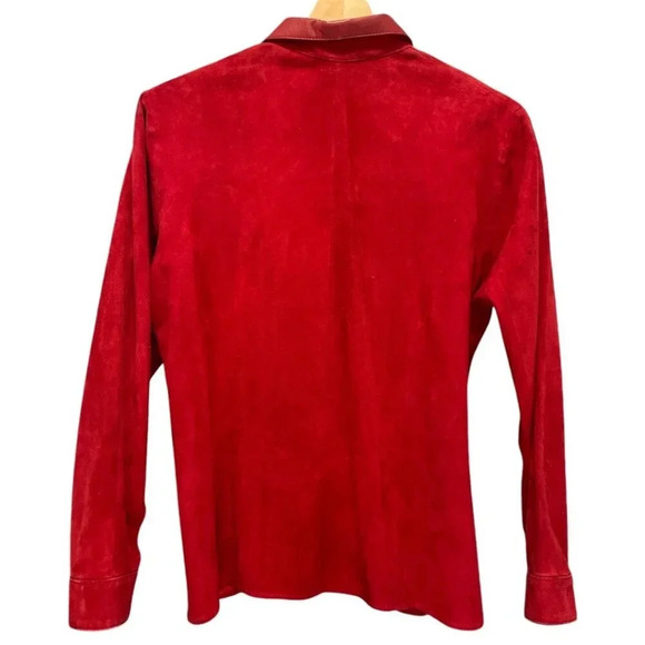 Lopez Taibo Argentinian Handmade Leather Suede Shirt Jacket with Sash Belt, S/M - Picture 4 of 13